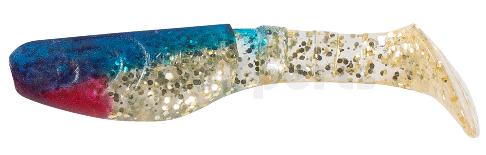 000208080 Kopyto-Classic 3" (ca. 8,0 cm) klar gold-Glitter / blau