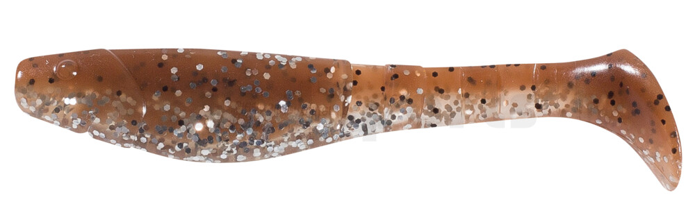 000211B083 Kopyto-Classic 4" (ca. 11,0 cm) klar silber Glitter / braun-Glitter