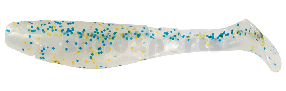 000211B099 Kopyto-Classic 4" (ca. 11,0 cm) goldperl / klar blau Glitter