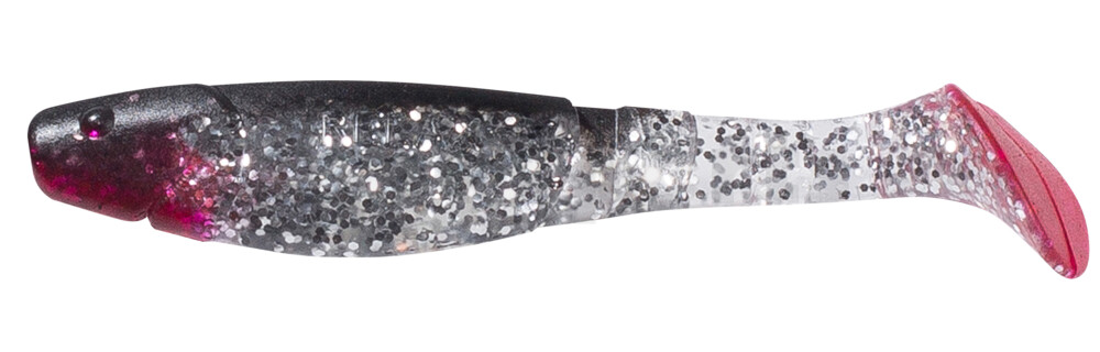 000211065 Kopyto-Classic 4" (ca. 11,0 cm) klar silber-Glitter / schwarz