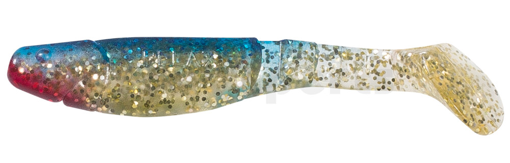 000211080 Kopyto-Classic 4" (ca. 11,0 cm) klar gold-Glitter / blau