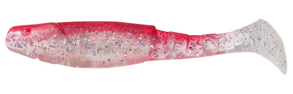 000211084 Kopyto-Classic 4" (ca. 11,0 cm) klar silber-Glitter / rot