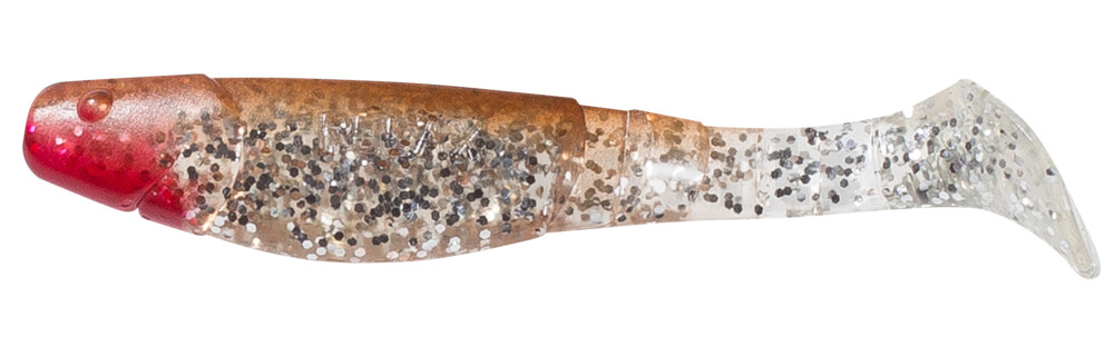 000211086 Kopyto-Classic 4" (ca. 11,0 cm) klar silber-Glitter / braun