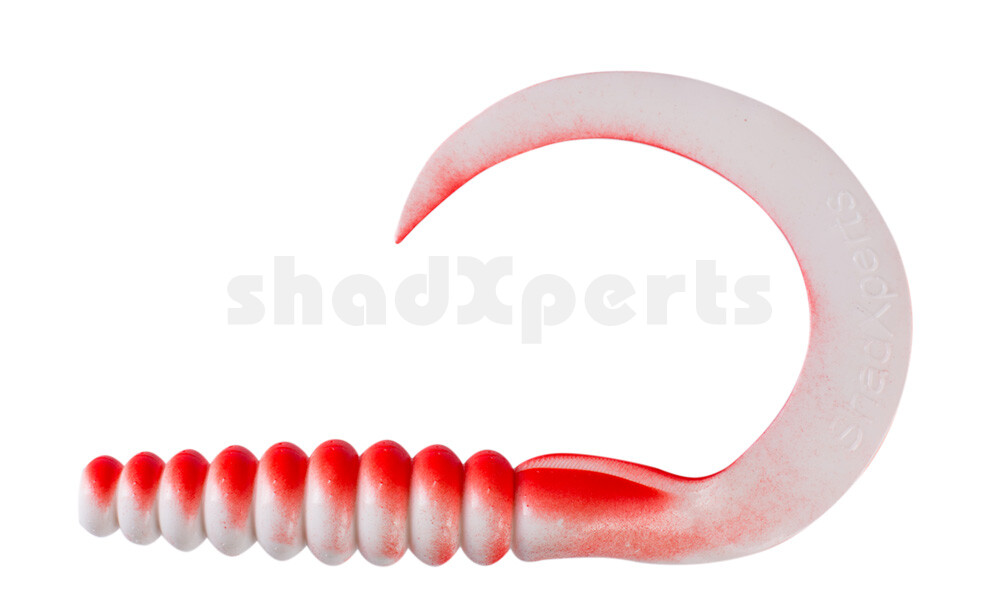 000628003 SX XXL Grub 11" (ca. 27 cm) reinweiss / rot