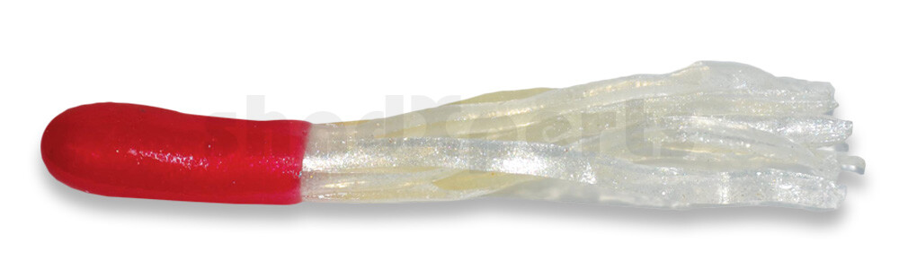001604011 Crappie Tube 1.5" (ca. 3 cm) Red/Pearl