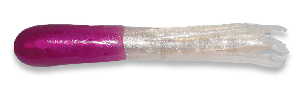 001604015 Crappie Tube 1.5" (ca. 3 cm) Purple/Pearl