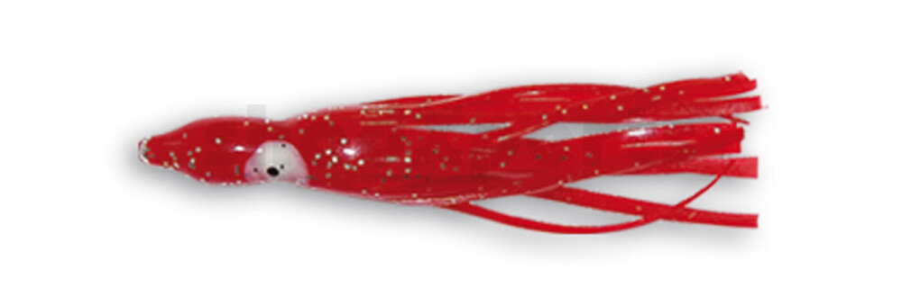 006616021 Octopus 6" (ca. 16cm) rot silber Glitter