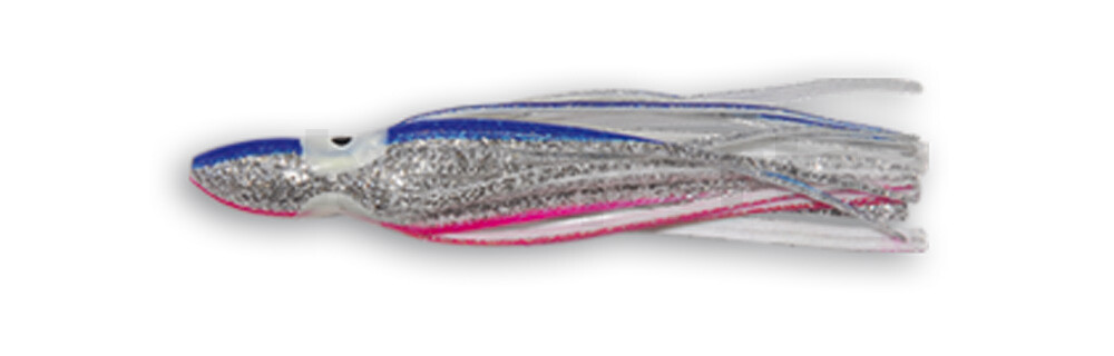 006609017 Octopus 3,5" (ca. 9cm) blau / pink silber Glitter