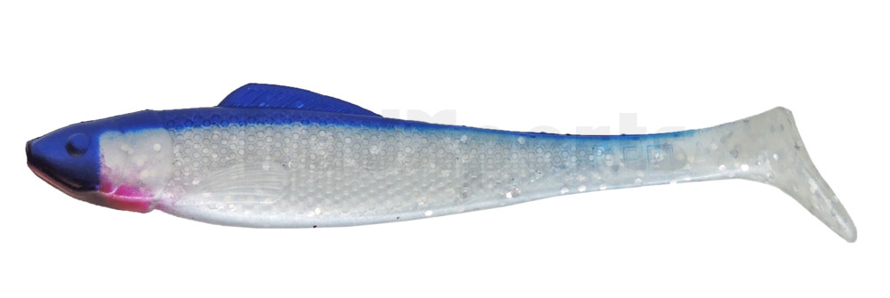 001711035 Ohio 4" (ca. 11,0 cm) perlweiss-Glitter / blau