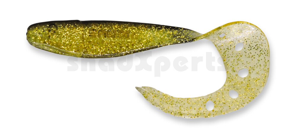 006021078 Sandra 4,5" ( ca. 12 cm) klar gold-Glitter / schwarz