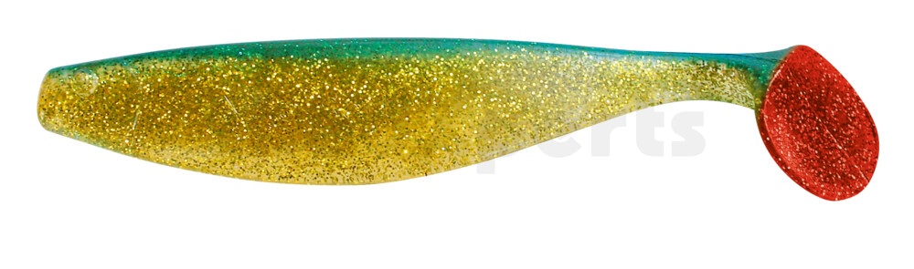 000418080 Xtra-Soft 7" (ca. 18,0 cm) klar gold-Glitter / blau