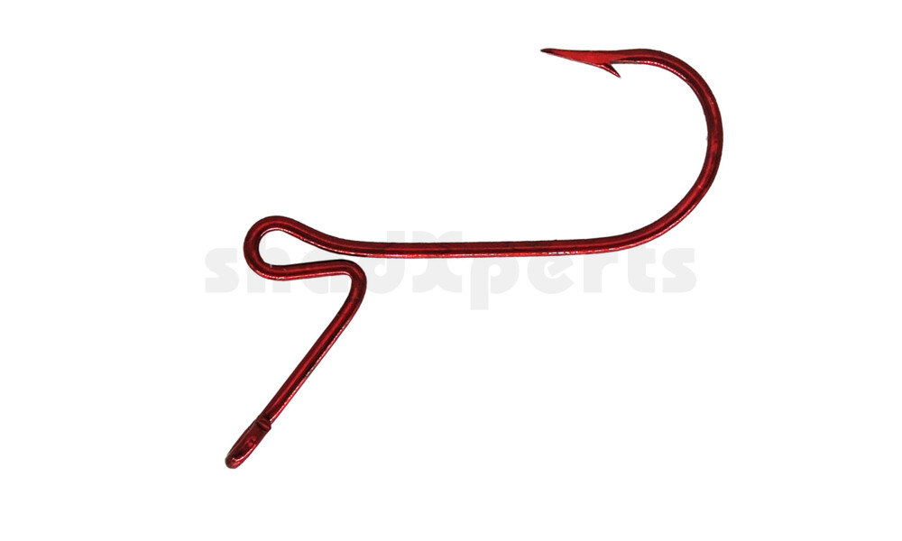 ST8ZS4 Stand Out Western Finesse Bass Hook, Red Alert, #4, 8 Haken/Tüte