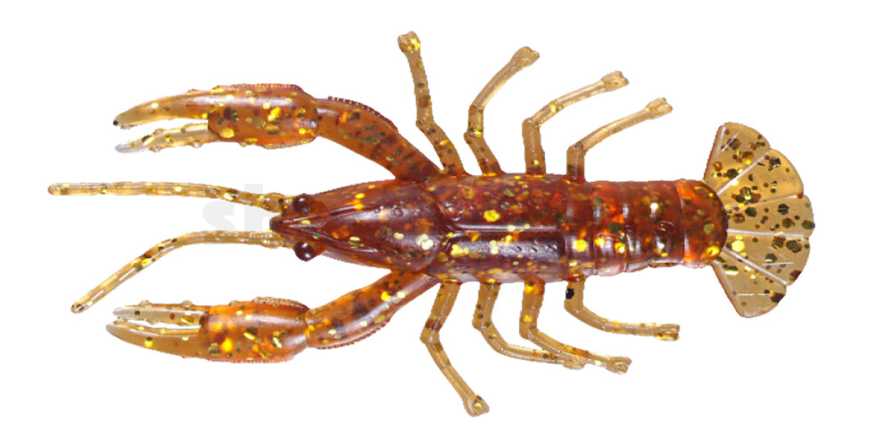 002306CF-03G Baby Crawfish 2" (6,5cm) bernstein-glitter