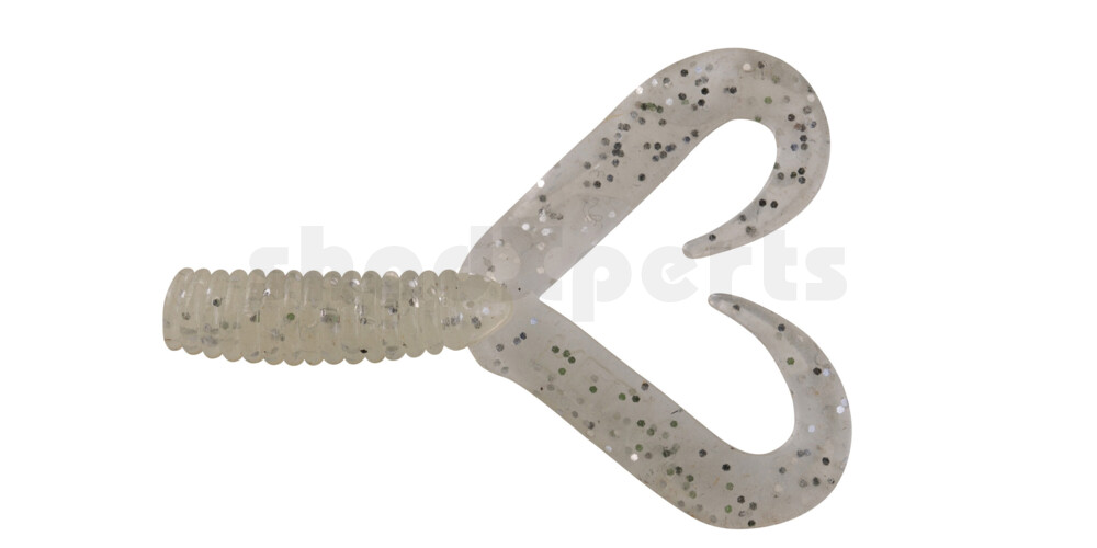 000604DT-013 Twister 2" Doubletail regulär (ca. 4,5 cm) selbstleuchtend glitter