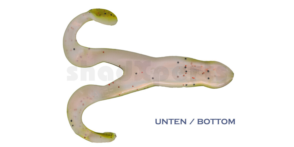 000312B003 Turbofrog 4" (ca.12,0 cm) perl / dunkelgrün Glitter (Rainbow)