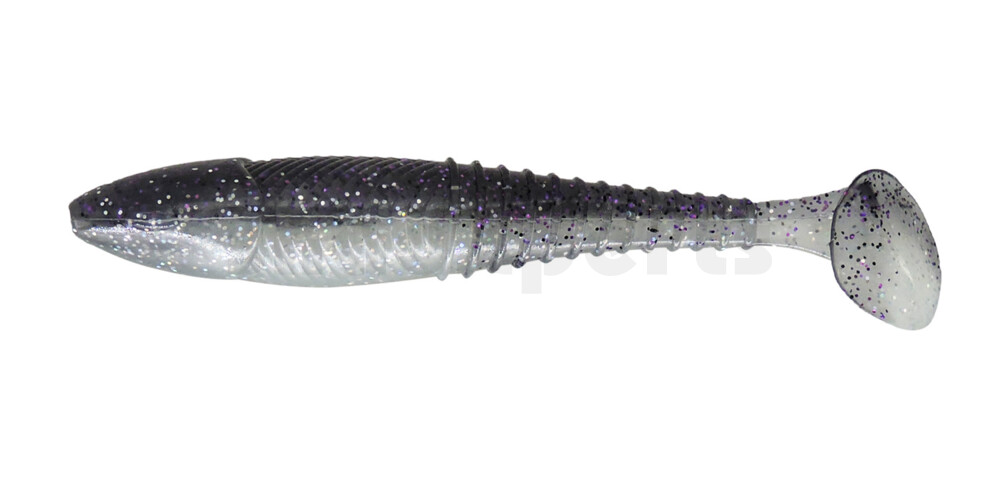 004911008 Finesse Swimmer 4,4"  (ca. 11,5 cm) Smoke Purple Flake/Clear Belly