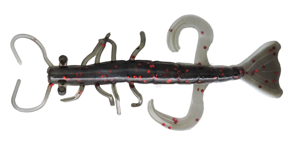 002208B016 Shrimp 3" (ca. 8,0 cm) reinweiss / schwarz