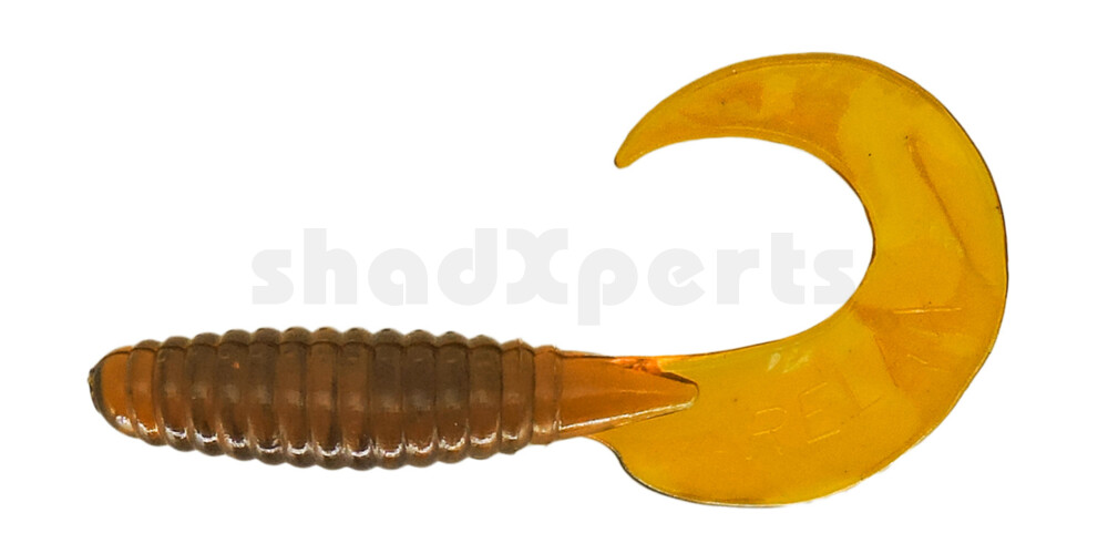 000613102 Xtra Fat Grub 5,5" regulär (ca. 13,0 cm) klar bernstein