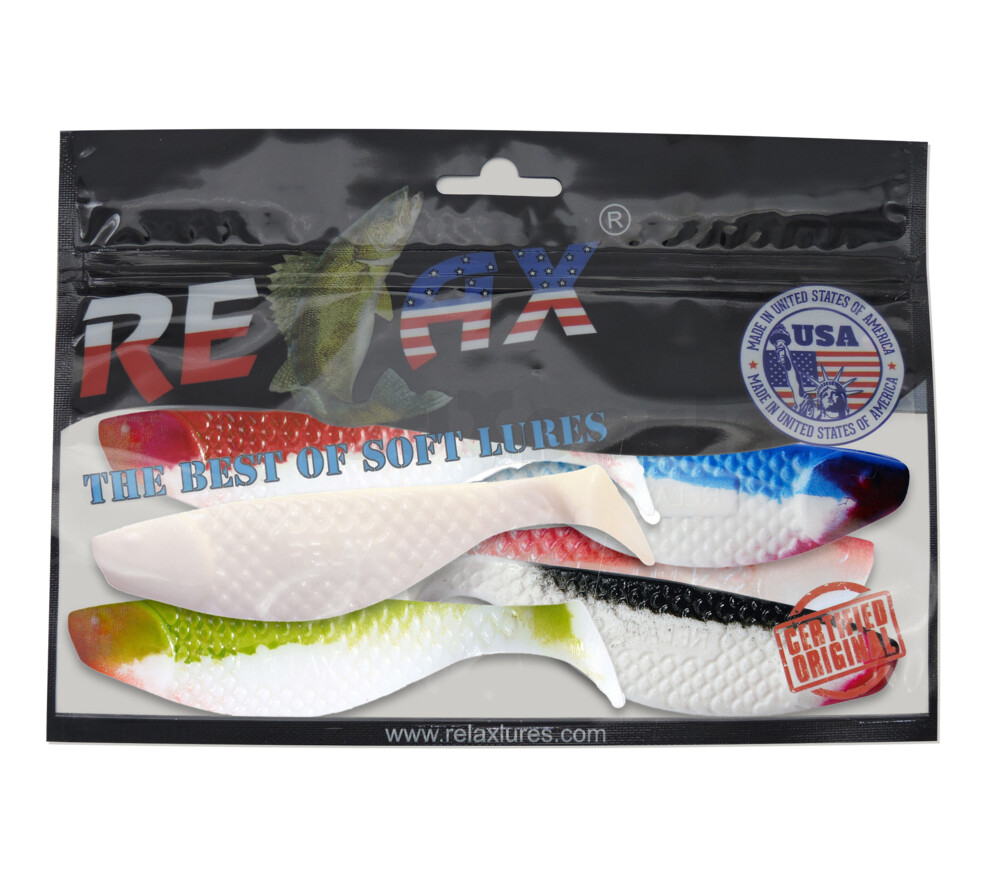 000110MIX7 Aqua 4" Farbmix WEIß Original Relax ZIP BAG (wiederverschließbar)