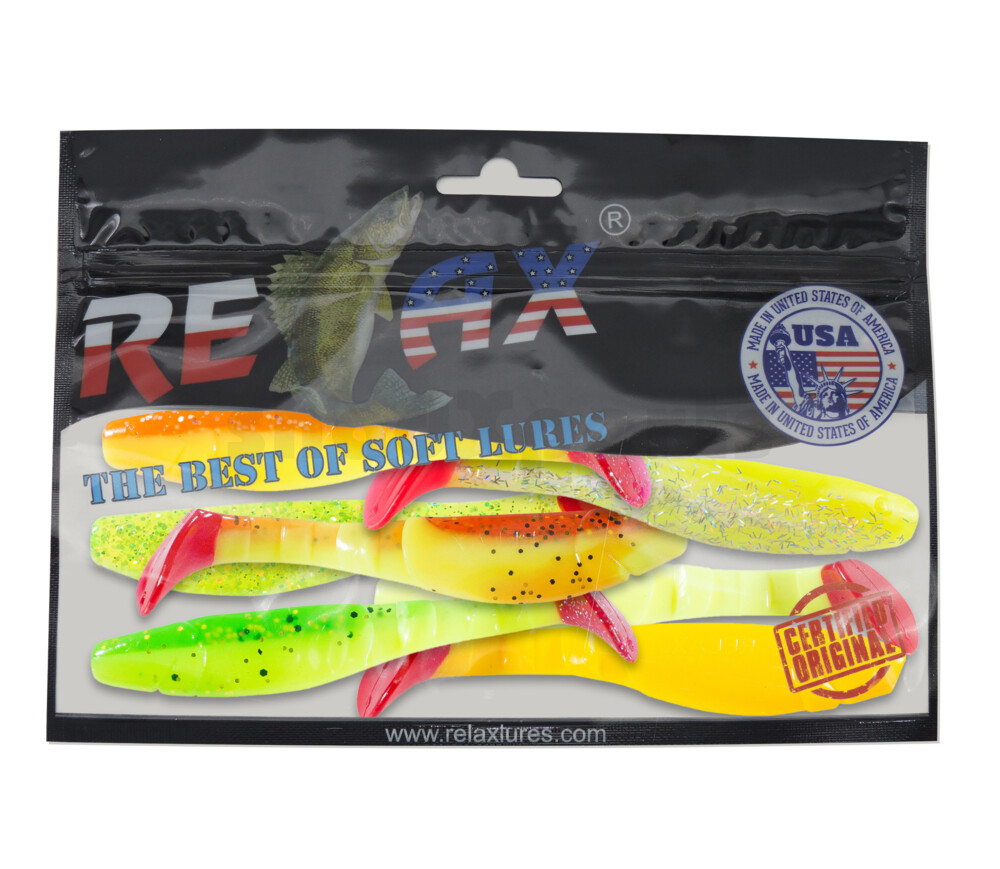 000211MIX10 Kopyto-Classic 4" Farbmix Tailcolor FLUO Original Relax ZIP BAG (wiederverschließbar)