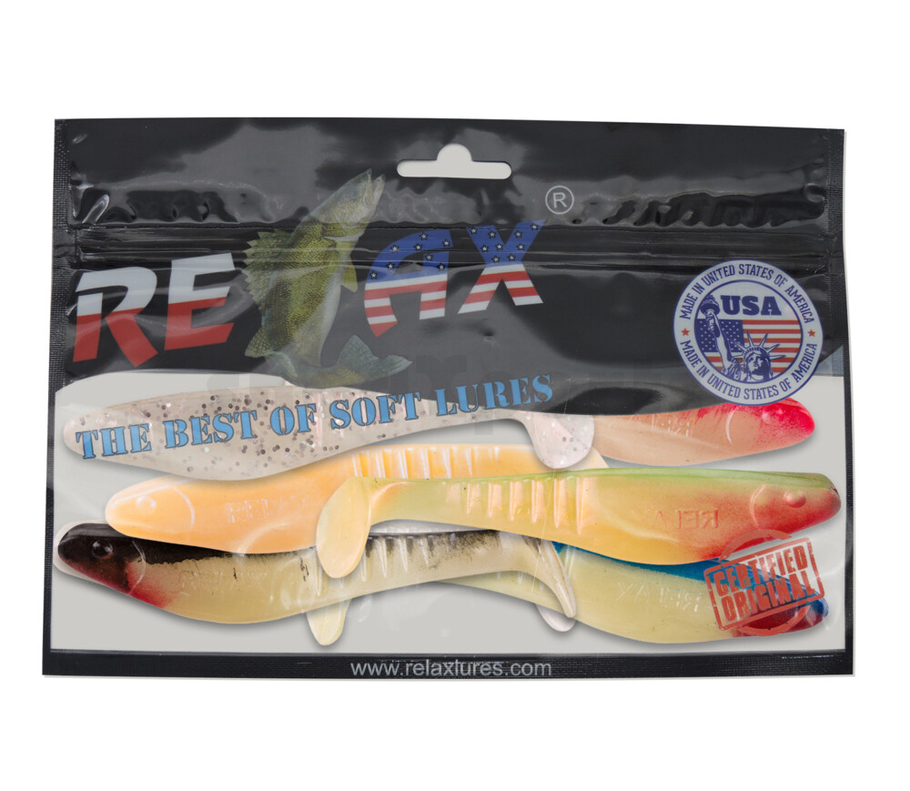 000812MIX4 Shark 4" Farbmix PERL Original Relax ZIP BAG (wiederverschließbar)