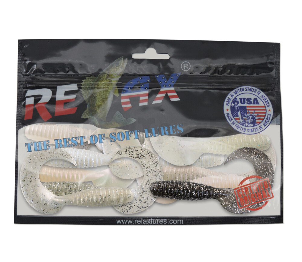 000608MIX4 Twister 4" regulär Farbmix PERL Original Relax ZIP BAG (wiederverschließbar)