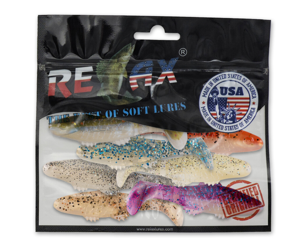 001008MIX3 Killer Shad 3" Farbmix perl Original Relax ZIP BAG (wiederverschließbar)