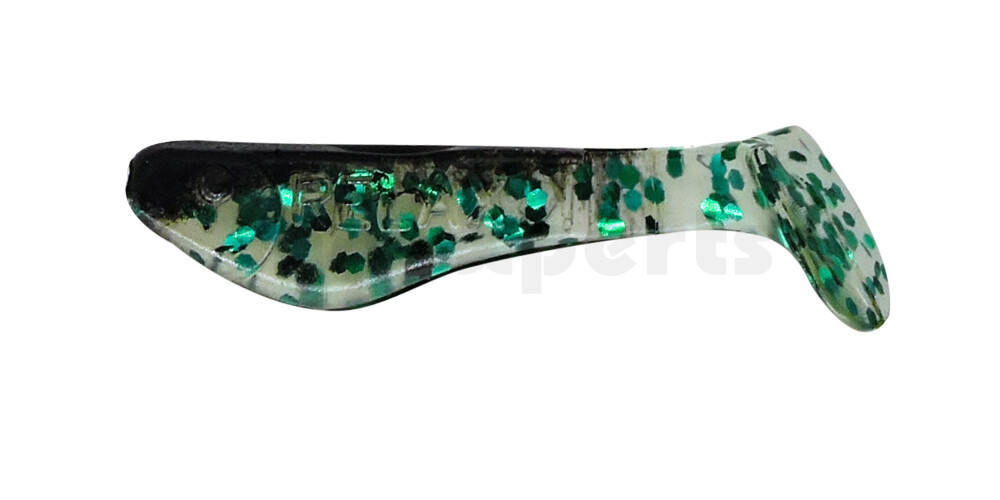 000235286 Kopyto-Classic 1" (ca. 3,5 cm) klar grün-Jumboglitter  / schwarz