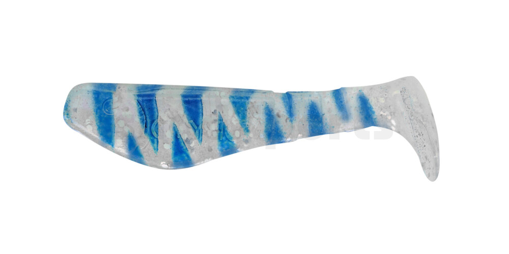 000205035A Kopyto-Classic 2" (ca. 5,0 cm) perlweiss-Glitter / blau gestreift