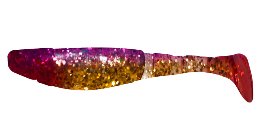 000211081 Kopyto-Classic 4" (ca. 11,0 cm) klar gold-Glitter / purpur