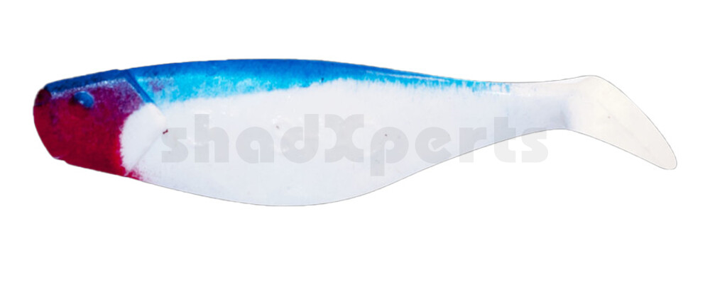000408006 Shad 3" (ca. 8,0 cm) reinweiss / blau