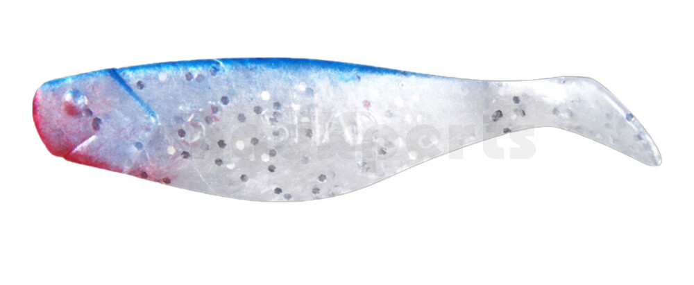 000408035 Shad 3" (ca. 8,0 cm) perlweiss-Glitter / blau