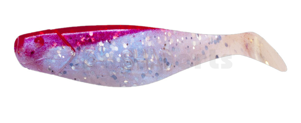 000408045 Shad 3" (ca. 8,0 cm) blauperl-Glitter / rot