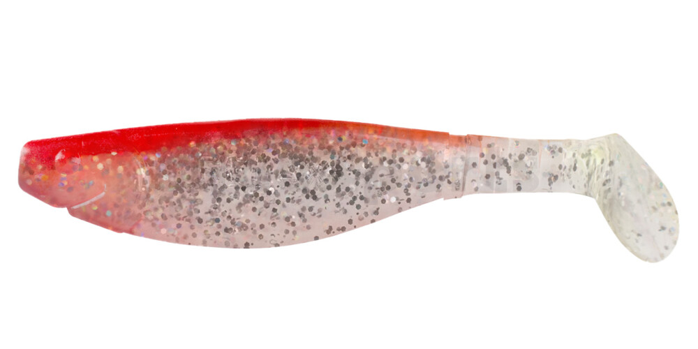 000212084 Kopyto-River 4" (ca. 11,0 cm) klar silber-Glitter / rot