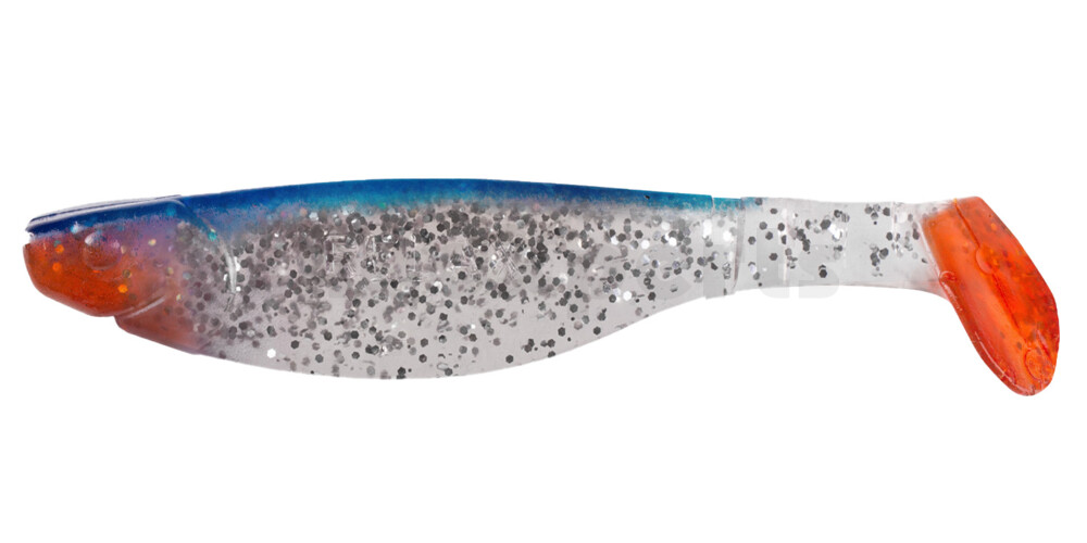 000212085 Kopyto-River 4" (ca. 11,0 cm) klar silber-Glitter / blau