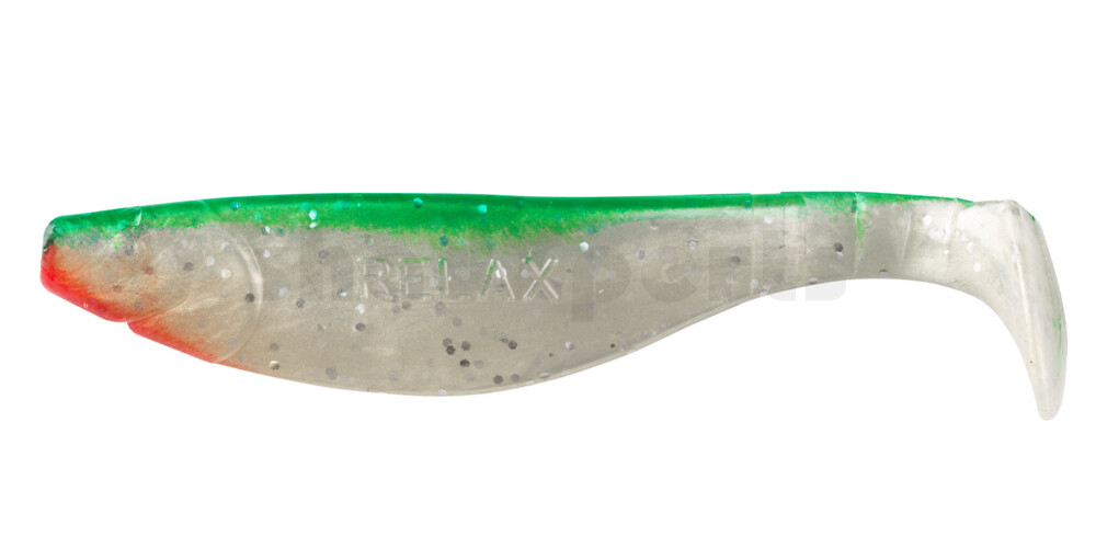 000212140 Kopyto-River 4" (ca. 11,0 cm) perlweiss-Glitter / türkis