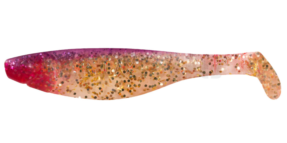 000212081 Kopyto-River 4" (ca. 11,0 cm) klar gold-Glitter / purpur