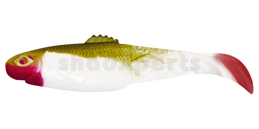 001413113 Diamond Shad 5" (ca. 13,5 cm) reinweiss / boddengrün