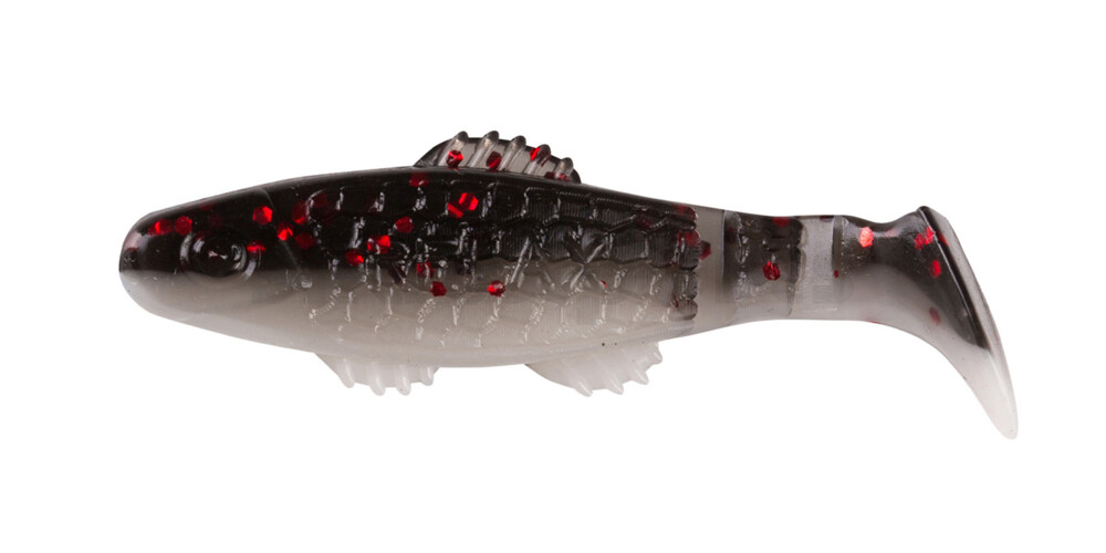 001005B016 Killer Shad 2" (ca. 5,0 cm) reinweiss / schwarz