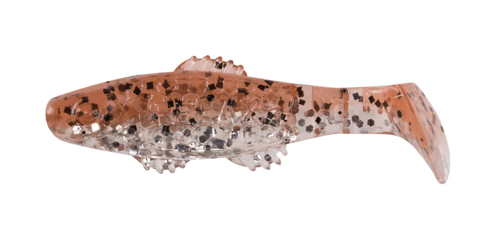 001005B083 Killer Shad 2" (ca. 5,0 cm) klar silber Glitter / braun-Glitter