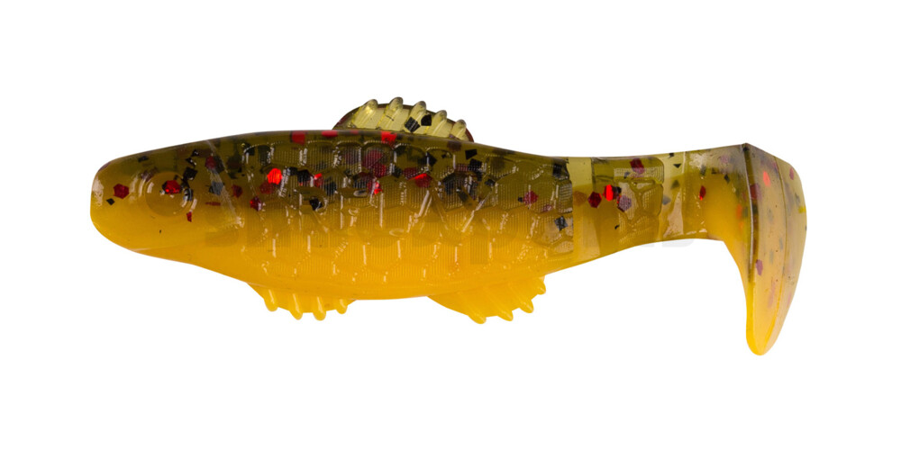 001005B092 Killer Shad 2" (ca. 5,0 cm) gelb / Watermelon Glitter