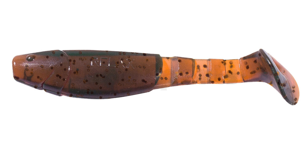 000211218 Kopyto-Classic 4" (ca. 11,0 cm) klar bernstein schwarzer Glitter