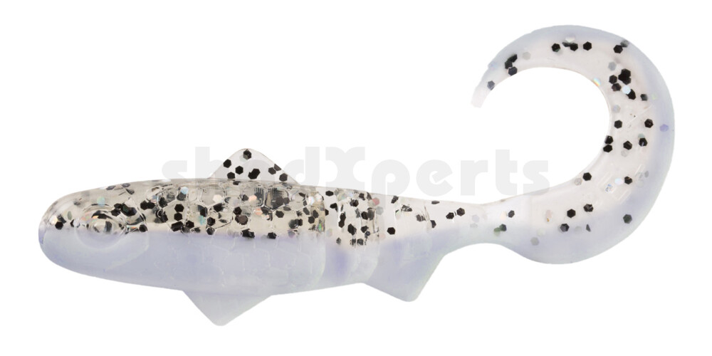 000908B031 Super Banjo 3" (ca. 7,5 cm) blauperl / klar salt´n pepper Glitter