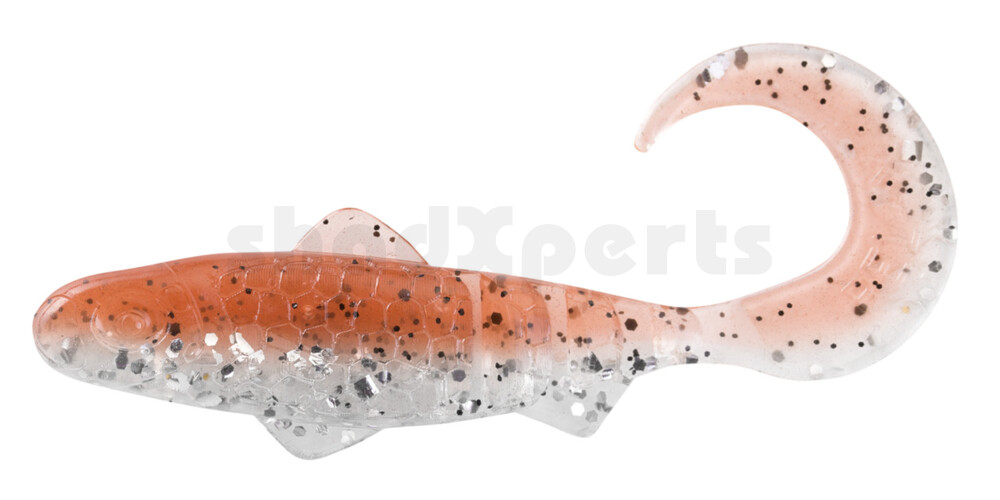 000908B083 Super Banjo 3" (ca. 7,5 cm) klar silber Glitter / braun-Glitter