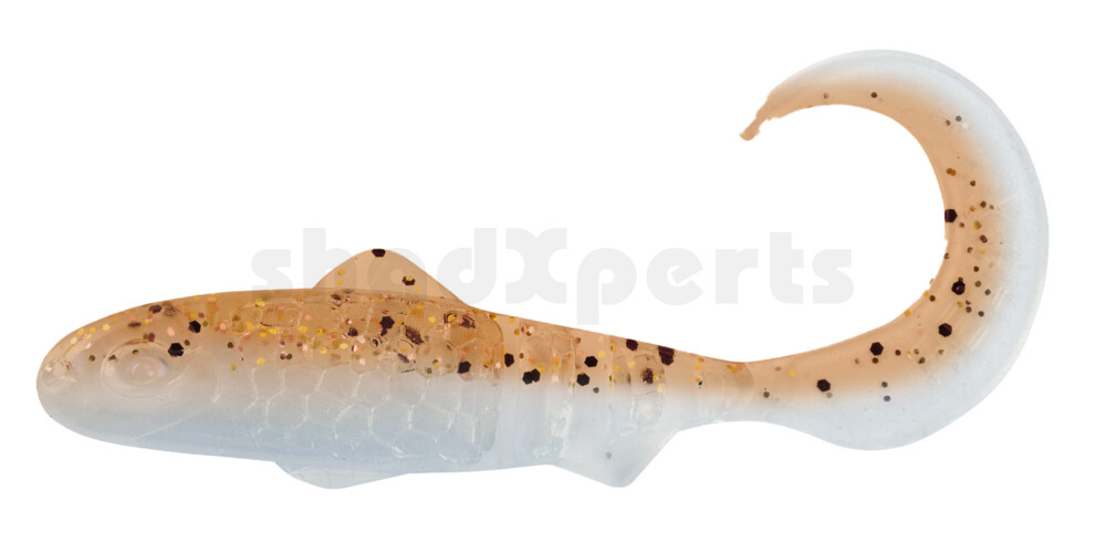 000908B309 Super Banjo 3" (ca. 7,5 cm) blauperl / klar kupfer, schwarz Glitter