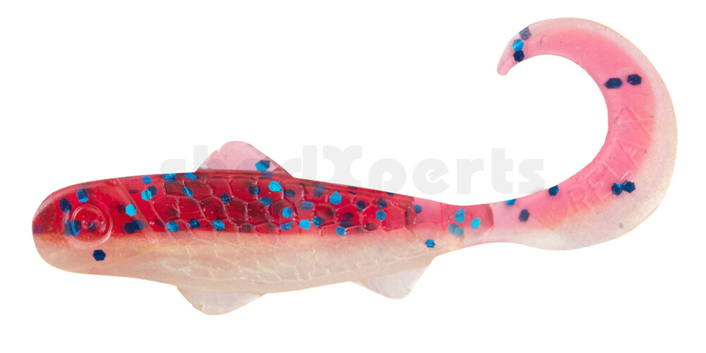 000908B103 Super Banjo 3" (ca. 7,5 cm) goldperl / cherry-blau Glitter