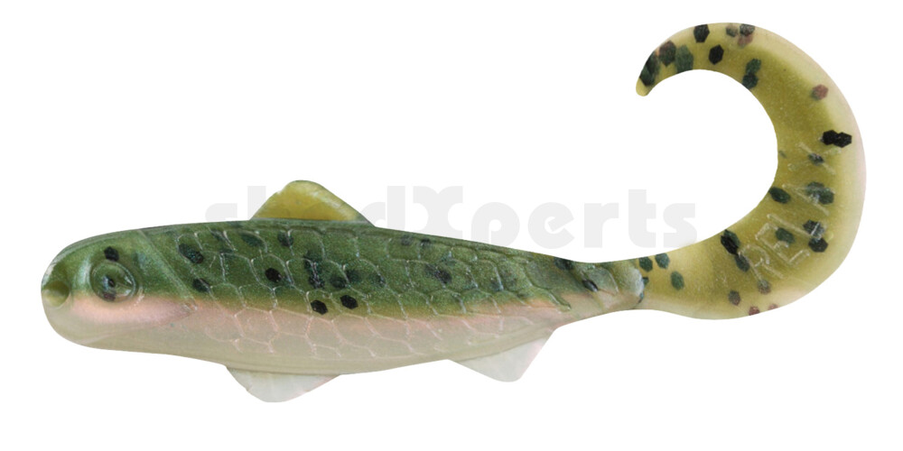 000908B003 Super Banjo 3" (ca. 7,5 cm) perl / dunkelgrün Glitter (Rainbow)