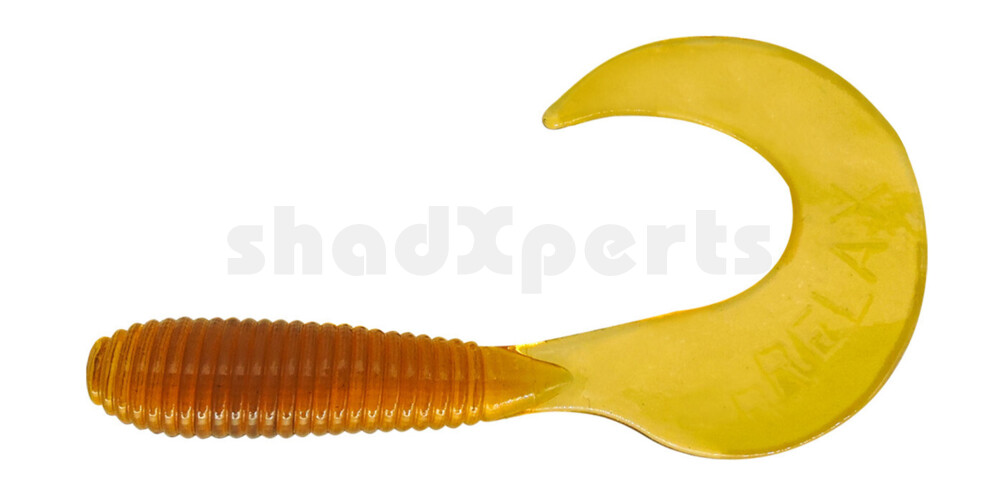 000607102 Twister 3" regulär (ca. 7,0 cm) klar bernstein