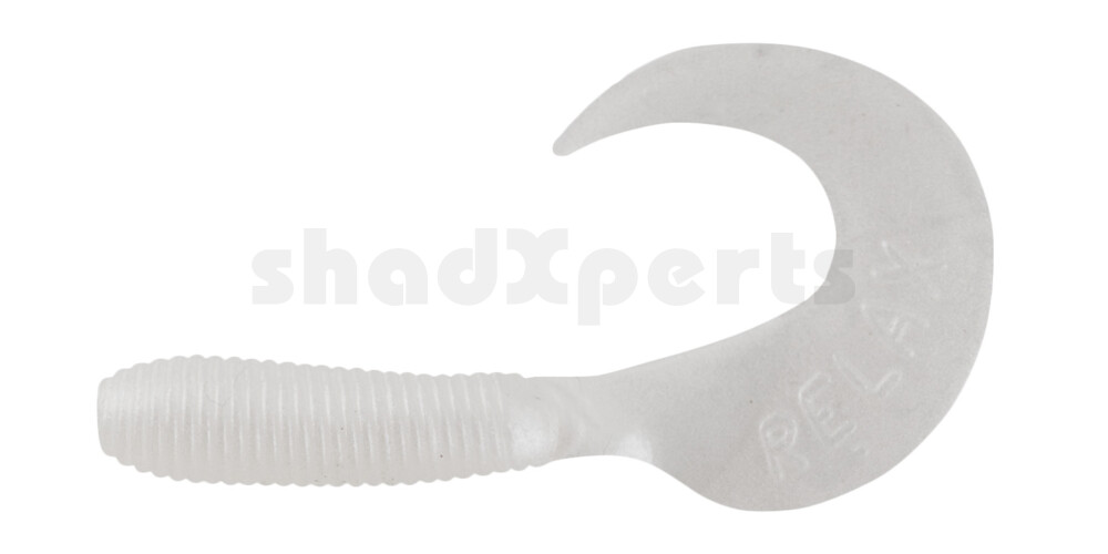 000606004 Twister 2,5" regulär (ca. 6,0 cm) perlweiss