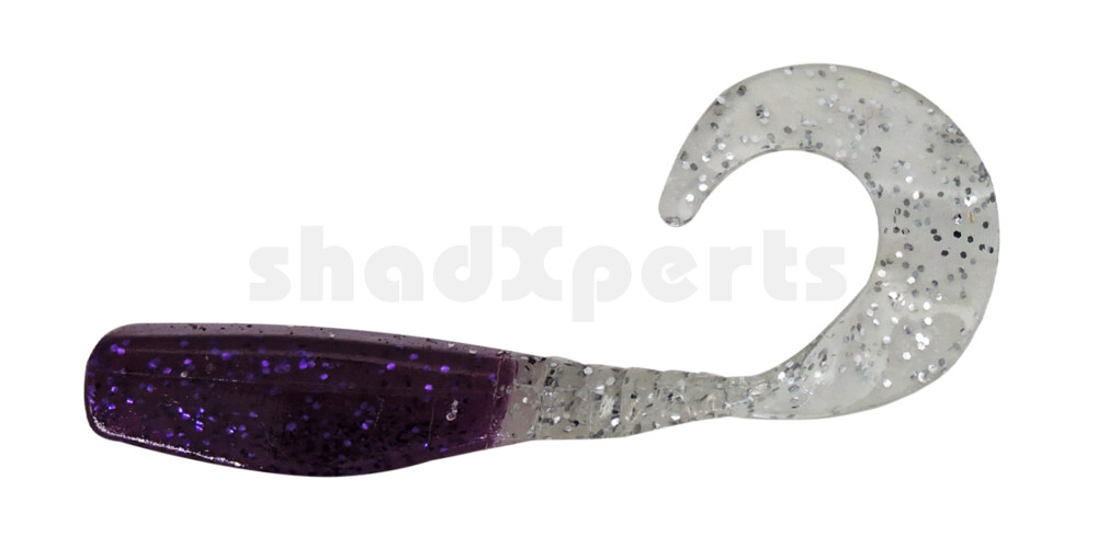 004405022 Curly Tail Crappie Minnow 2"  (ca. 5 cm) Purple Haze